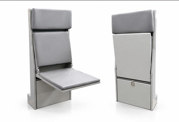 Aircraft and Crew Ergonomic Seat with Lightweight Structural Design