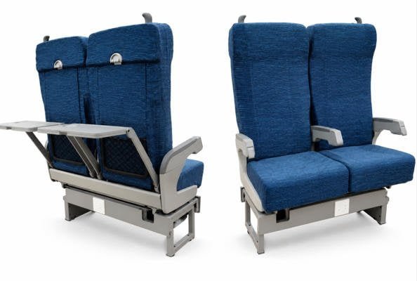 Second Class Double and Triple Configuration Passenger Seat
