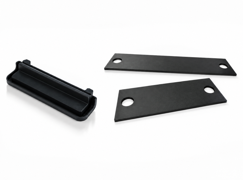 Black and coloured nylon rail baseplate insulator pads
