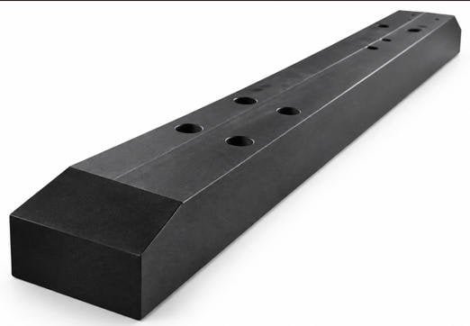 UHMWPE plastic sleepers used in railway turnout assembly and bridge transition zone -- composite railway ties for switch and crossing infrastructure